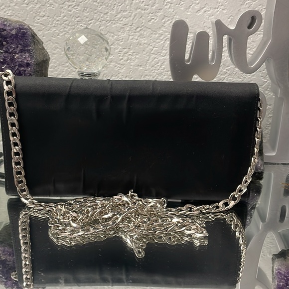 🖤🔥 EUC  PRADA MILANO TESSUTO NYLON BIFOLD WALLET, vintage with chain - Picture 7 of 13